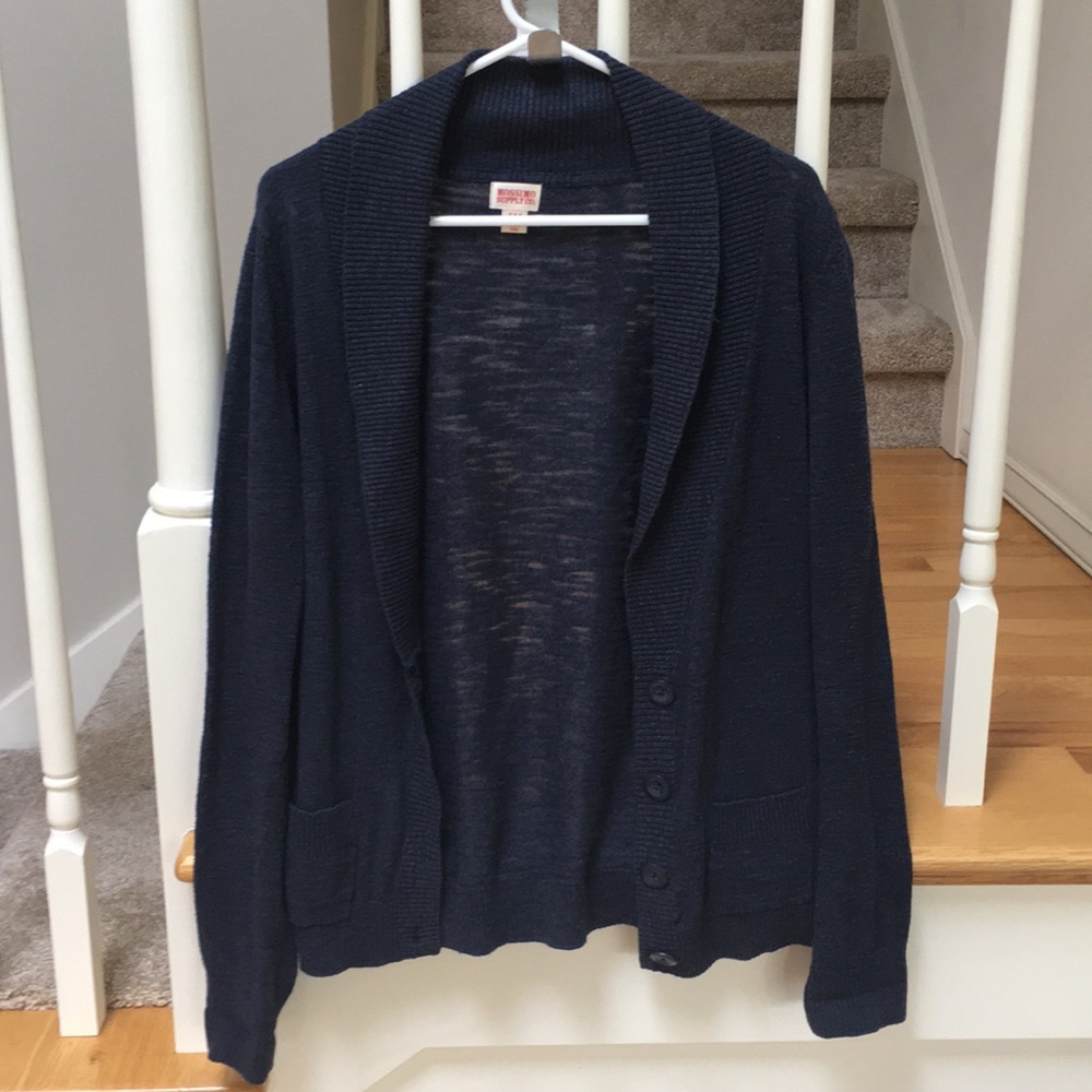 Navy cardigan